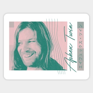 Aphex Twin ••••••••• Aesthetic Retro Fan Design Magnet